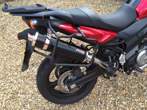 DL650 with Givi pannier rails