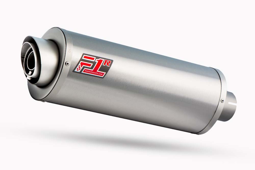 F1R Road Brushed Stainless Oval Exhaust