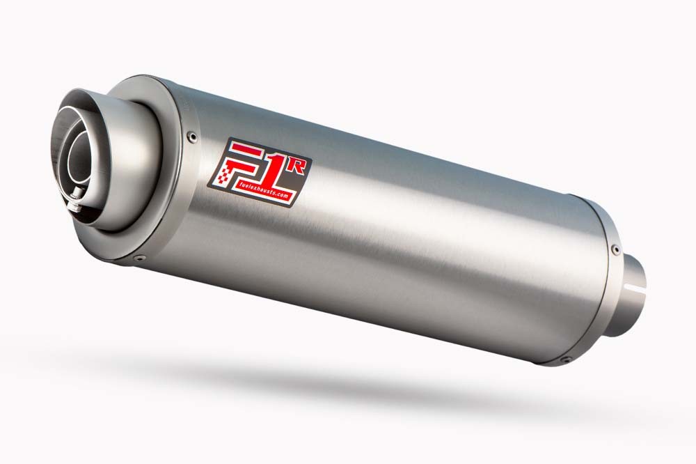 F1R Road Brushed Stainless Round Exhaust